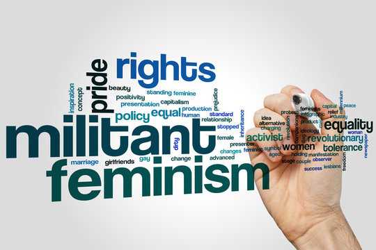 Militant Feminism Word Cloud