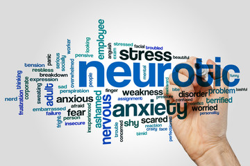 Neurotic word cloud