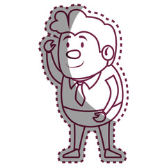 Psychiatric patient avatar character vector illustration design