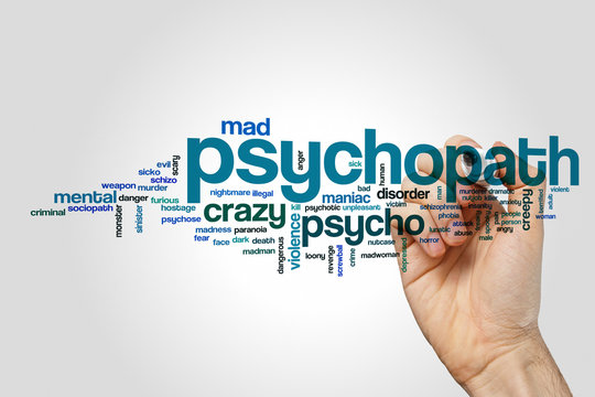 Psychopath Word Cloud Concept