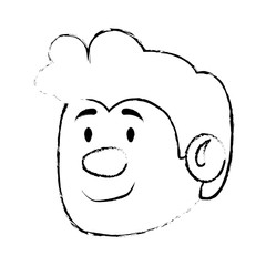 young man avatar character vector illustration design