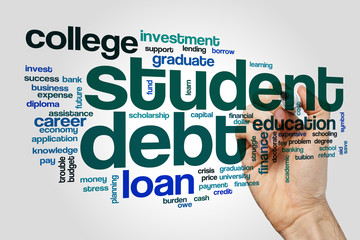 Student debt word cloud