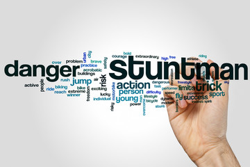 Stuntman word cloud