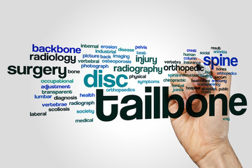 Tailbone word cloud