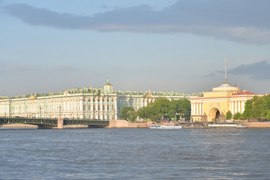 The Hermitage and the Palace bridge.