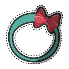 female bow isolated icon vector illustration design