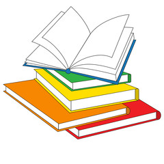 Cartoon outlined object.