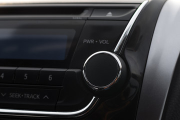 Modern car audio control panel