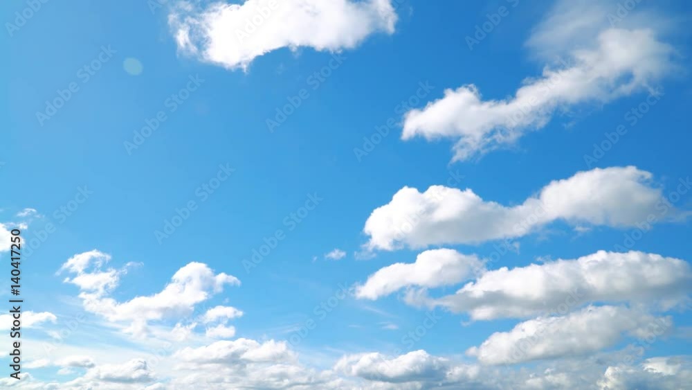 Wall mural the clear sky with a cloud