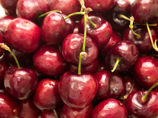 Group of red cherry background