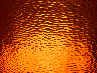 Orange Textured Glass
