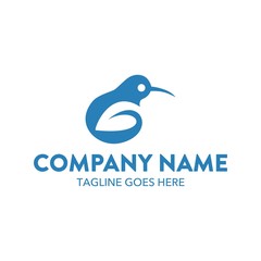 Kiwi Bird Unique Logo Template