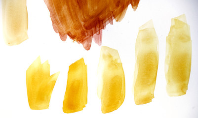 Abstract watercolor brush strokes. Perfect for use as a design element.