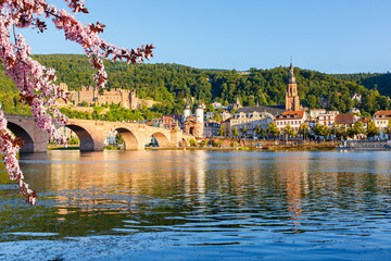 View on Heidelberg at spring, Germany - obrazy, fototapety, plakaty