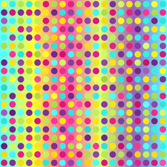 Polka dot pattern. Seamless vector geometric background