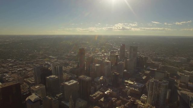 Aerial Colorado Denver September 2016 4K