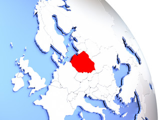 Fototapeta premium Poland on elegant globe
