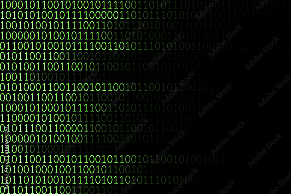 Fototapete ascii code, binary code background