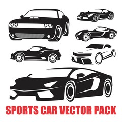 CAR LINE SILHOUETTE VECTOR PACK