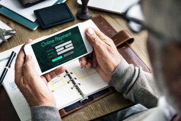 Online Payment Card Information Concept