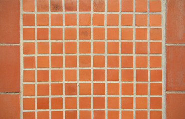 Background and texture on pattern Earthenware Mosaic tiles