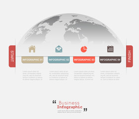 Modern Infographic Templates for Business Vector Illustration