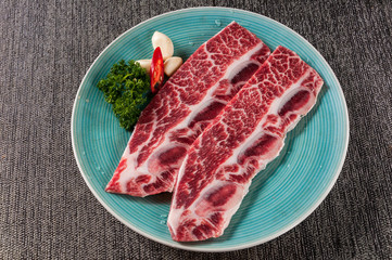 raw beef rib