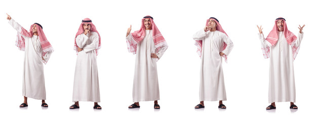 Arab man isolated on the white
