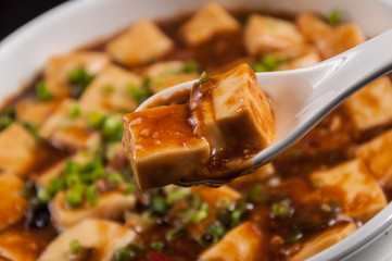 Tofu with Mushrooms Sauce
