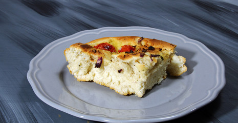 A piece of Focaccia bread