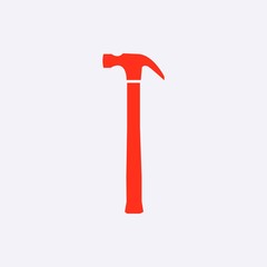 hammer icon stock vector illustration flat design