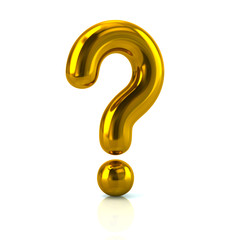 Golden question mark icon