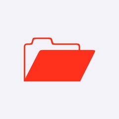 folder icon stock vector illustration flat design