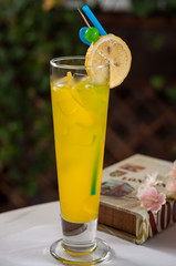 Orange juice with lemon