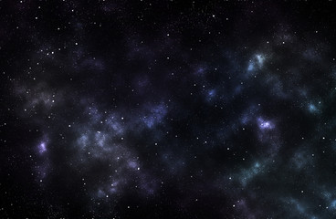 Fototapeta na wymiar Colorful Nebula in Space Background