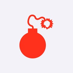 bomb icon stock vector illustration flat design