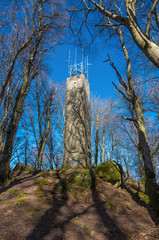 The "Monte Cimino" (Tuscia, Lazio), a mount in the Cimini mountains: they are a range of densely wooded volcanic hills, province of Viterbo, with the famous beech forest.
