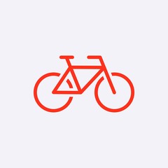 Bike icon stock vector illustration flat design
