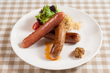 Basil sausage wiht vegetables