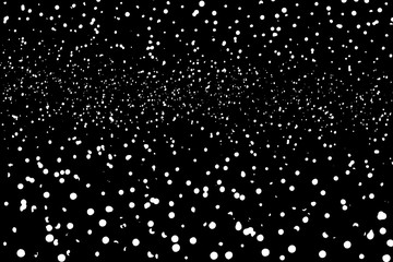 Black and white glitter bokeh abstract texture background, vector illustration