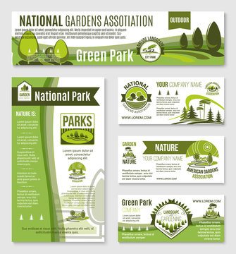 Gardening or green nature company vector templates