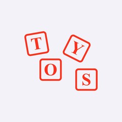 toys icon stock vector illustration flat design
