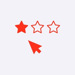 rating icon stock vector illustration flat design