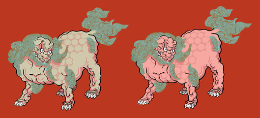 唐獅子 © freehand