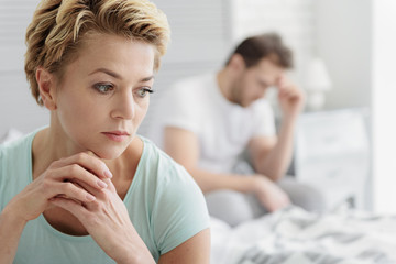 Married couple experiencing crisis in relationship