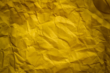 yellow paper background crumpled paper background for text