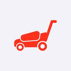 lawnmower icon stock vector illustration flat design