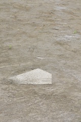 ホームベースHome plate in a baseball diamond