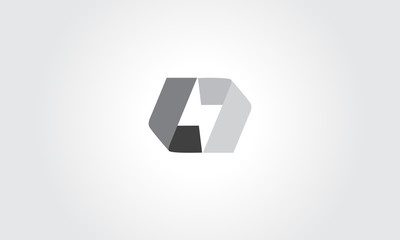 Abstract design concept, pictogram or logotype. Symbol of movement and partnership.