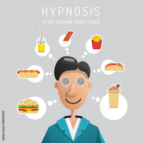 "The man treated with hypnosis from the excessive consumption of food